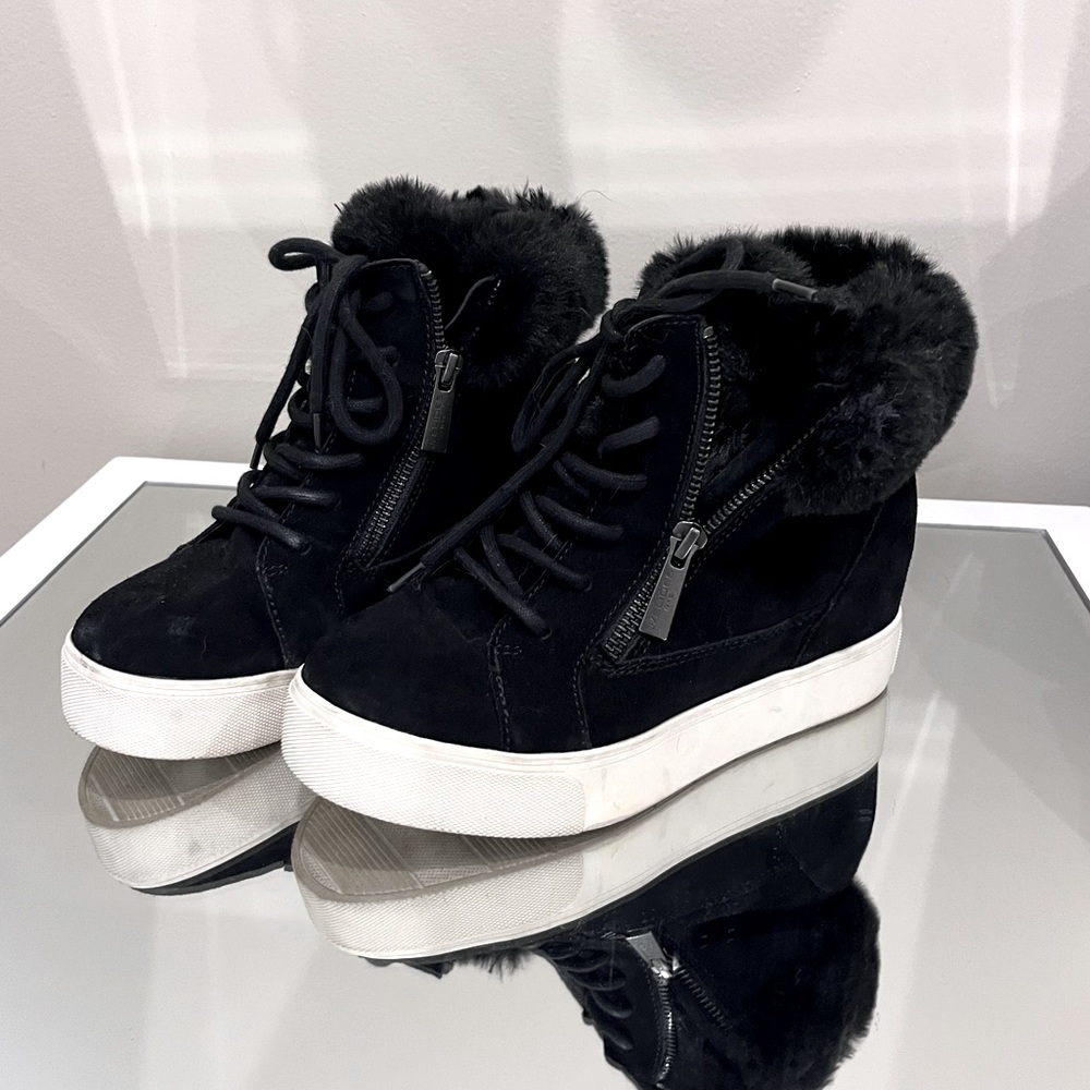 J Slide wedge sneakers